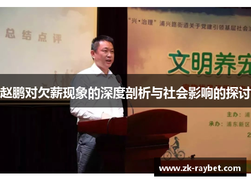 赵鹏对欠薪现象的深度剖析与社会影响的探讨